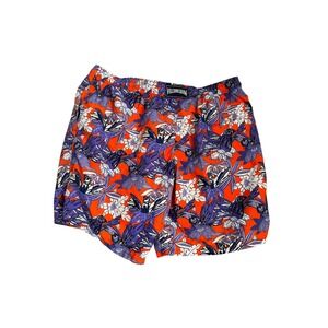 Vilebrequin Moorea‎ Swim Trunks Mens 5XL Orange Purple Tropical Bird 8" Inseam